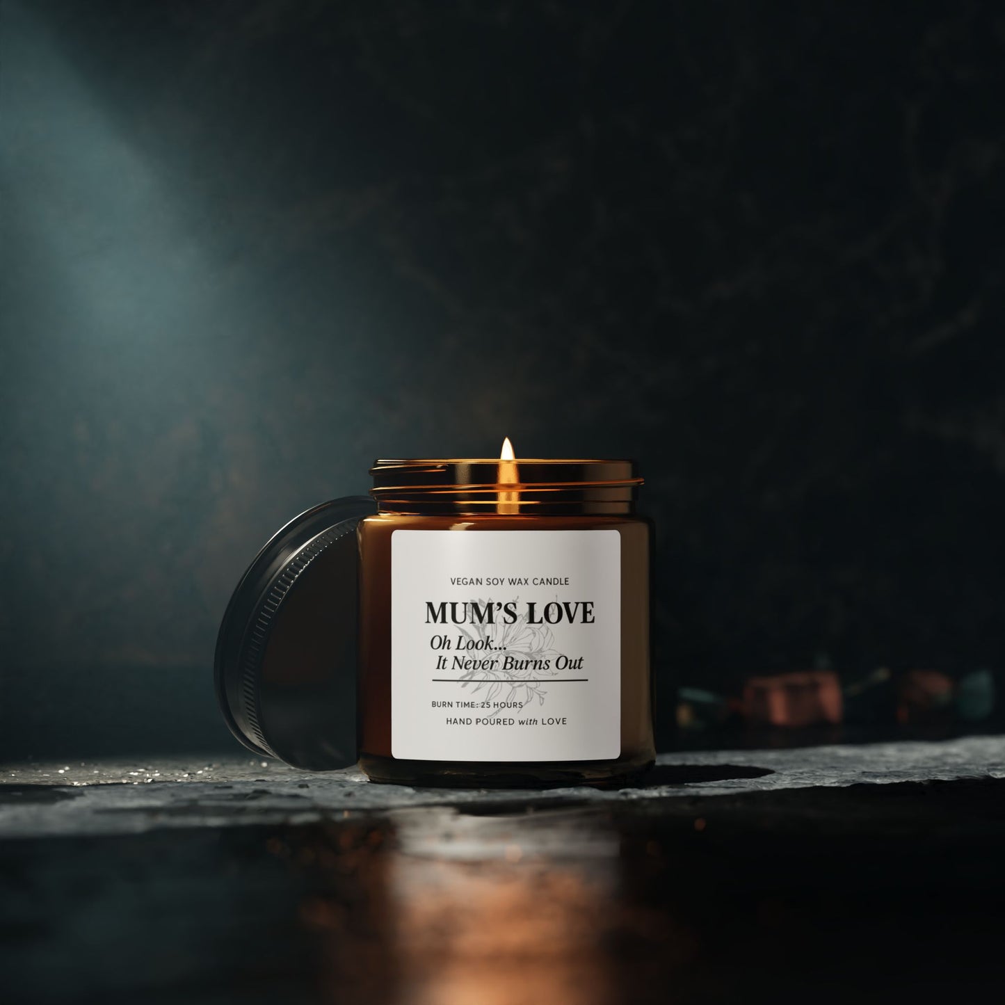Mum's Love Scented Soy Candle - Cozy Home Gift, Relaxation, Aromatherapy, Mother's Day, Self-Care, Ambiance