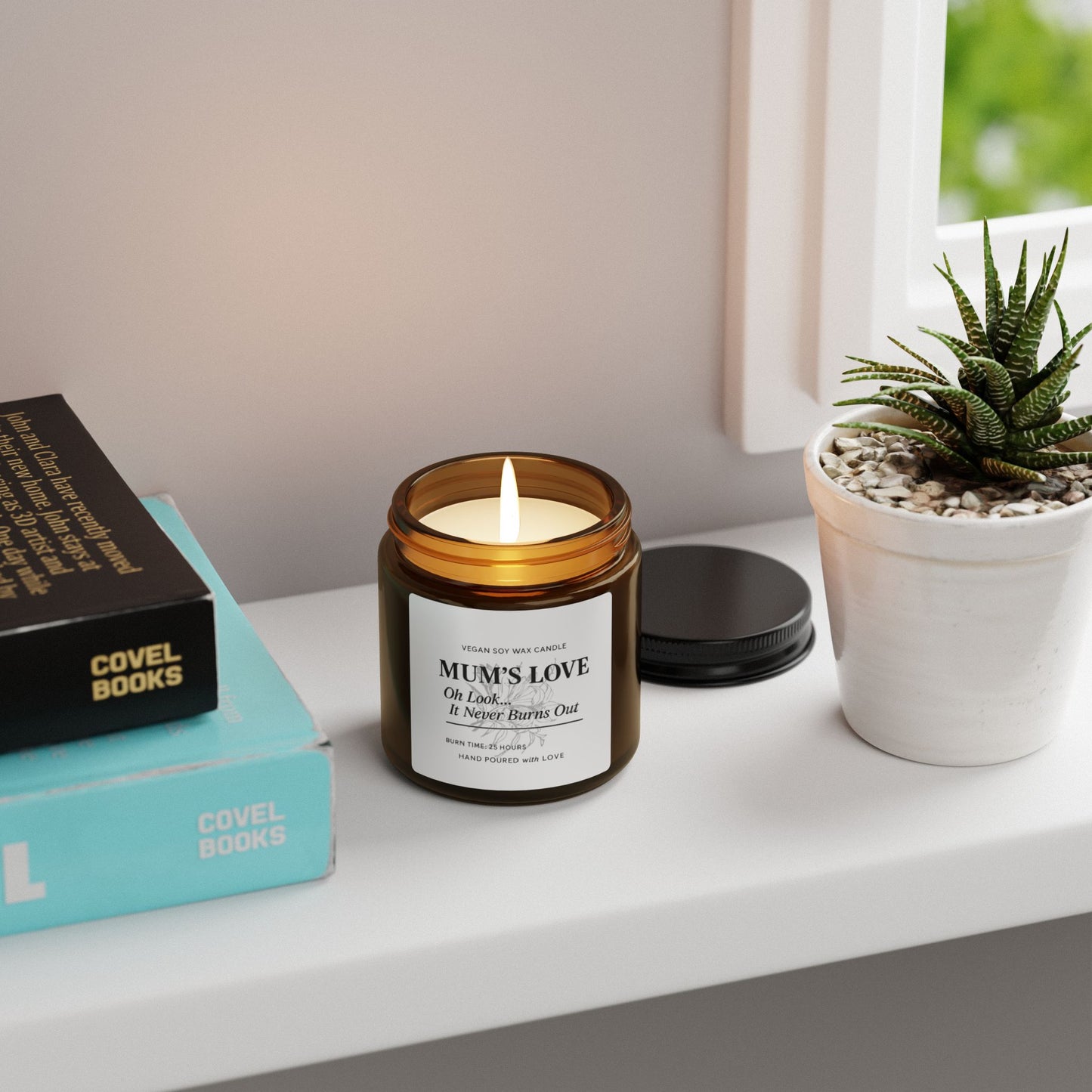 Mum's Love Scented Soy Candle - Cozy Home Gift, Relaxation, Aromatherapy, Mother's Day, Self-Care, Ambiance