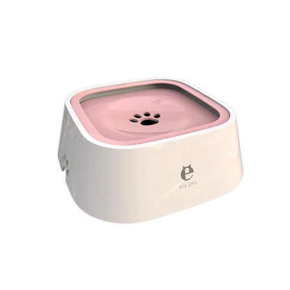 SHEHLUXE Anti-Spill Floating Pet Water Bowl – No Mess, Non-Wetting Design for Dogs & Cats