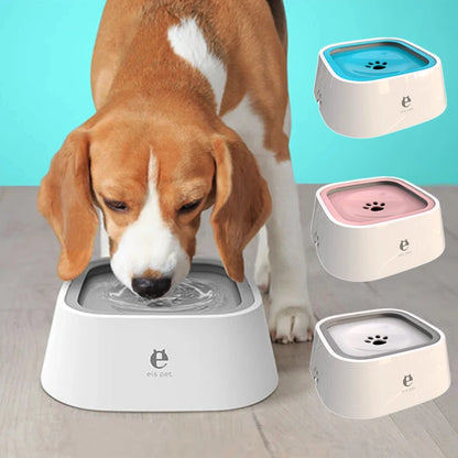 SHEHLUXE Anti-Spill Floating Pet Water Bowl – No Mess, Non-Wetting Design for Dogs & Cats
