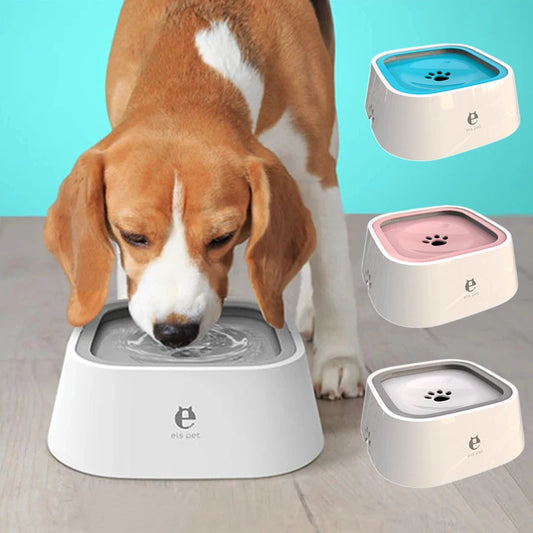 SHEHLUXE Anti-Spill Floating Pet Water Bowl – No Mess, Non-Wetting Design for Dogs & Cats